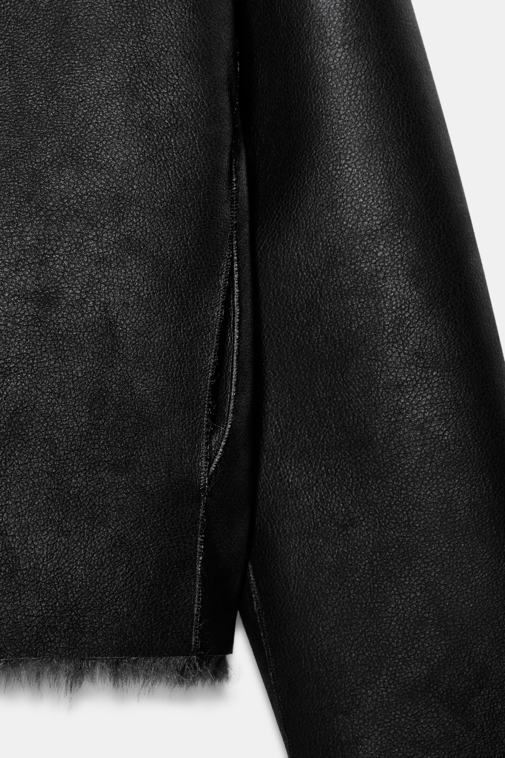 REVERSIBLE FAUX FUR SHORT COAT